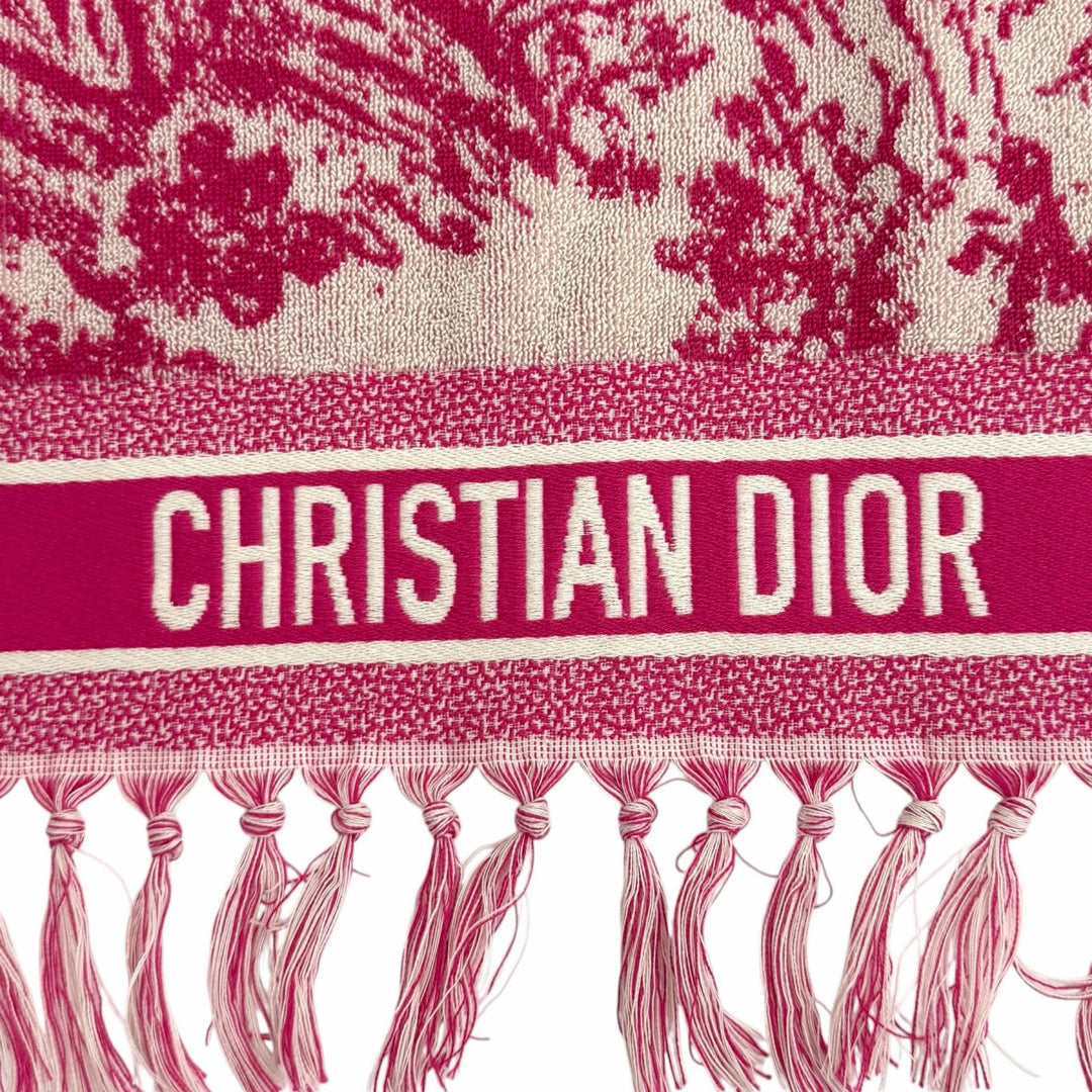 Excellent Christian Dior blanket Toile de Jouy pink cotton Women 11TDJ801I901