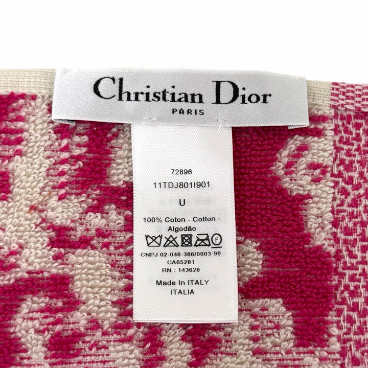 Excellent Christian Dior blanket Toile de Jouy pink cotton Women 11TDJ801I901