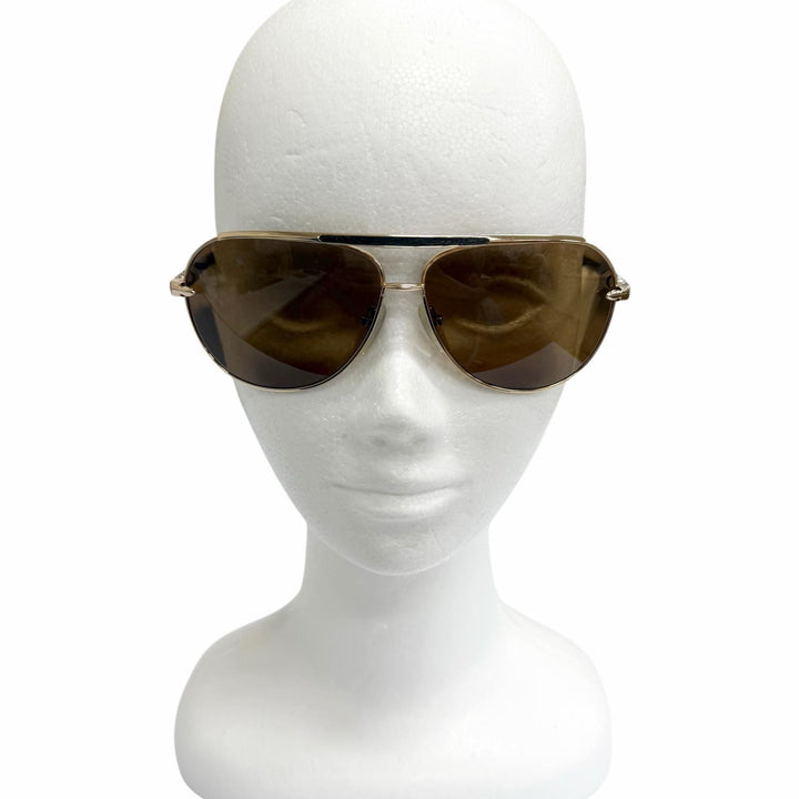 Great CHROME HEARTS sunglasses MUNCHER Two Bridges Teardrop gold SV925 mens