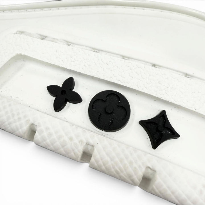 Excellent LOUIS VUITTON Low cut sneakers LV Trainer Line Upcycle LV logo white 7