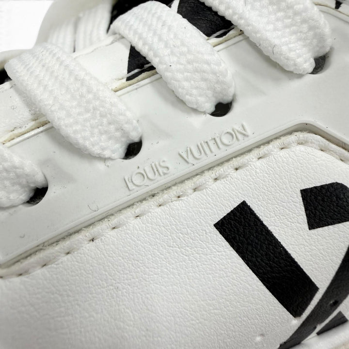 Excellent LOUIS VUITTON Low cut sneakers LV Trainer Line Upcycle LV logo white 7