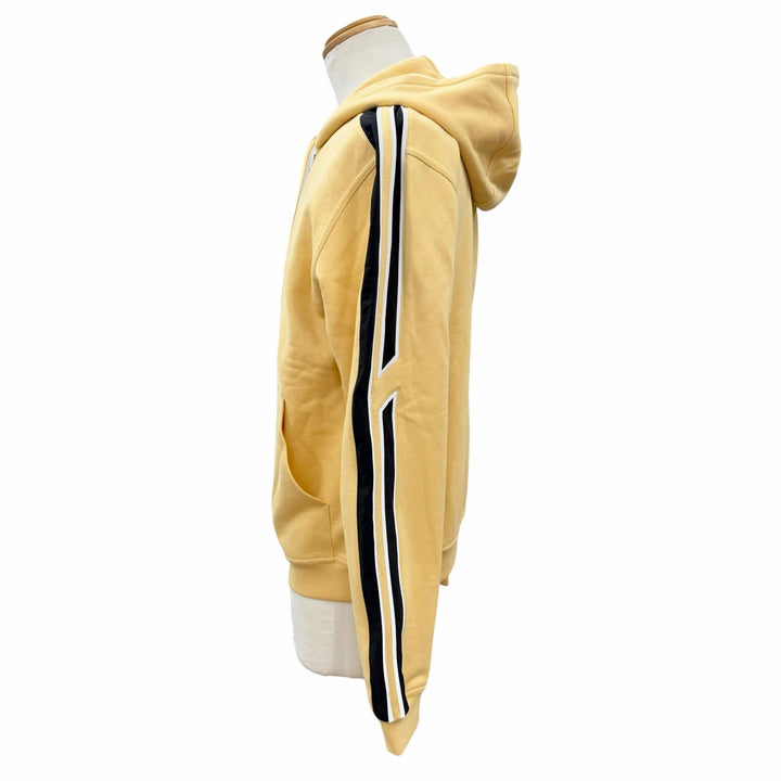 Pristine HERMES hoodie Run H Hooded Zip Up yellow cotton mens M 41-5719