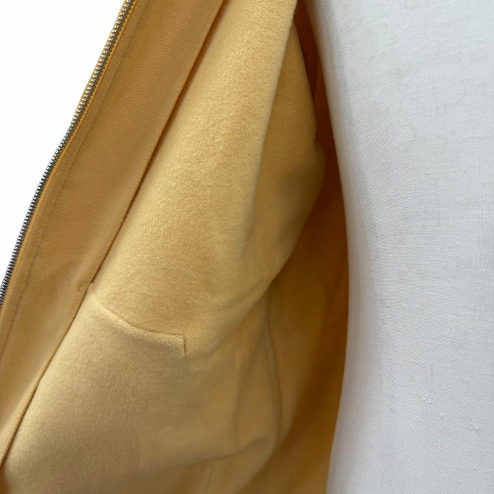 Pristine HERMES hoodie Run H Hooded Zip Up yellow cotton mens M 41-5719