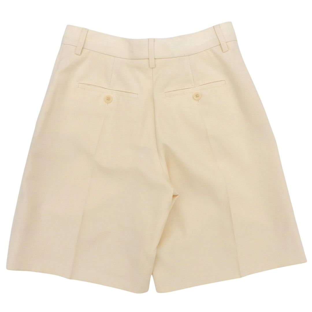 Pristine BURBERRY Shorts TB logo center-creased tailored trousers wool 8054151