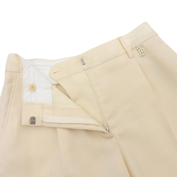 Pristine BURBERRY Shorts TB logo center-creased tailored trousers wool 8054151