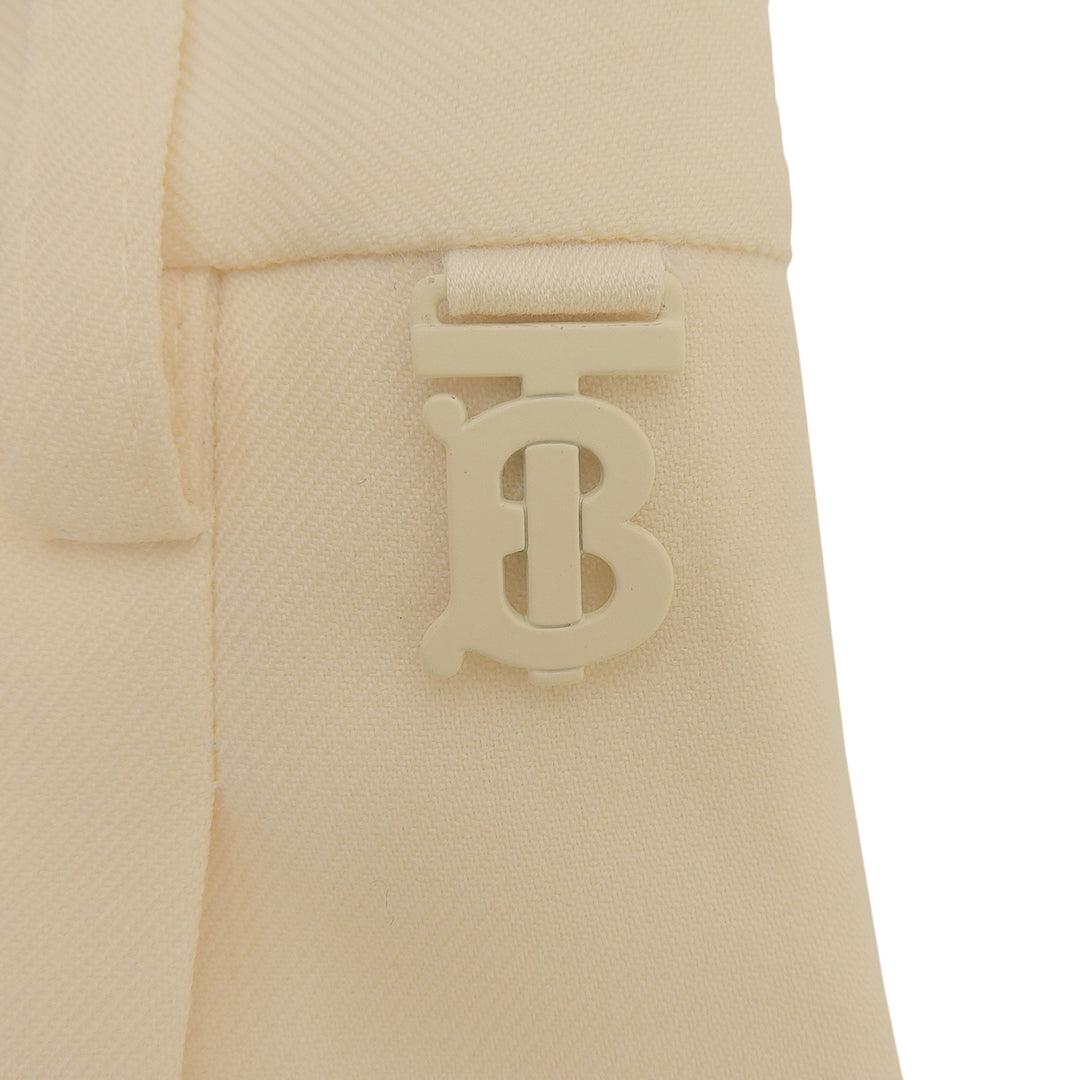 Pristine BURBERRY Shorts TB logo center-creased tailored trousers wool 8054151