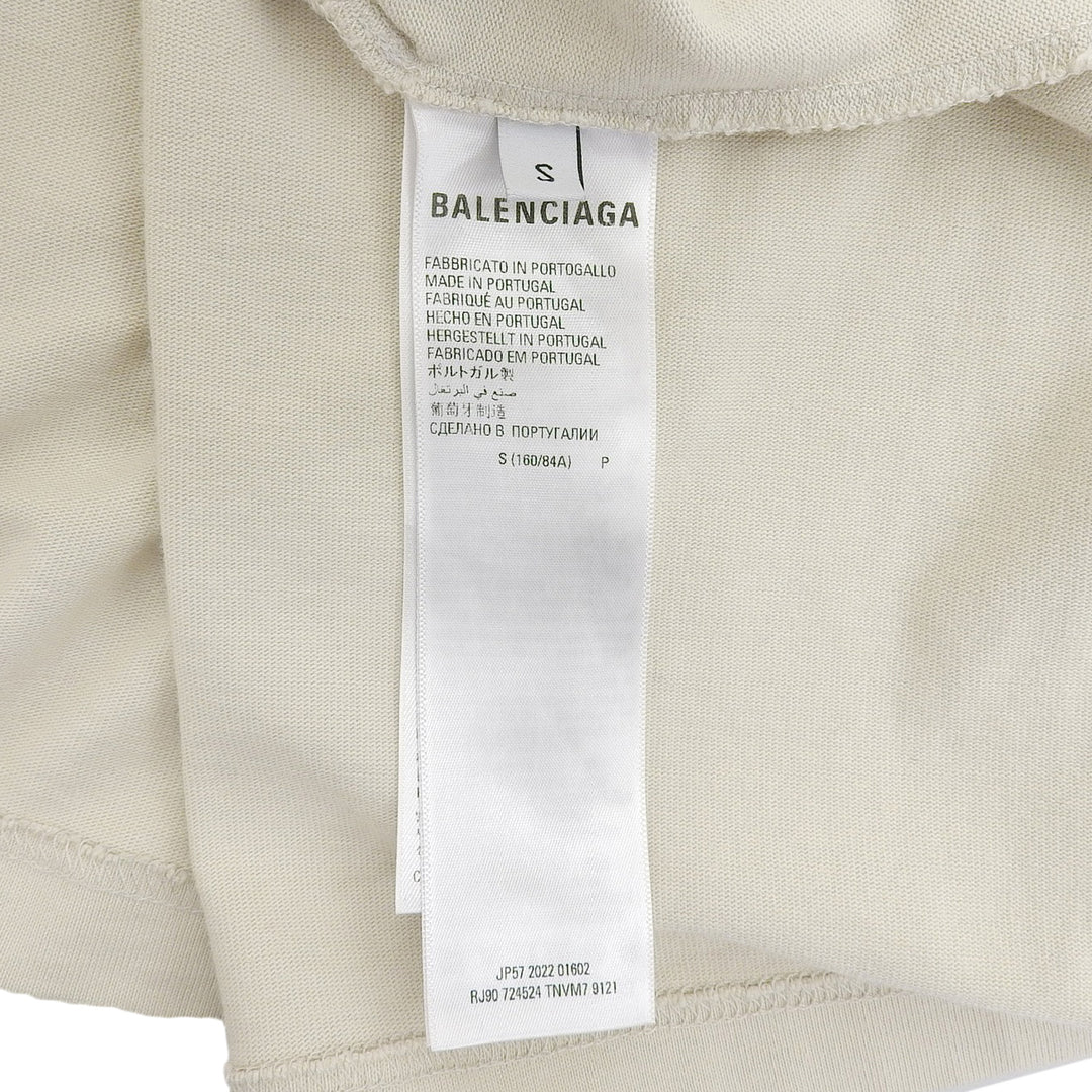 Excellent BALENCIAGA Short sleeve T-shirt Waist Shape Tee 724524 TNVM7
