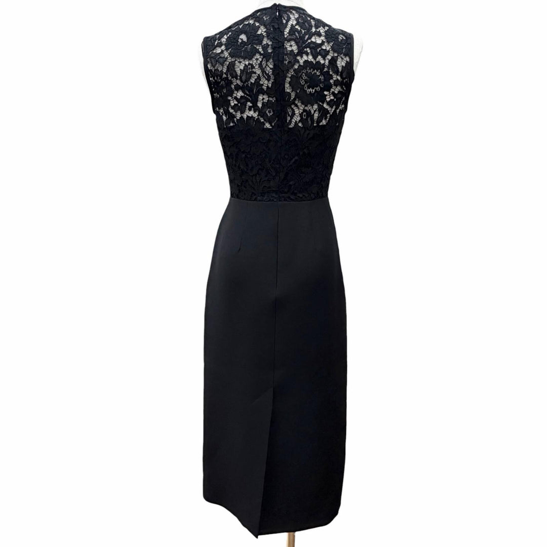 Excellent VALENTINO one piece Sleeveless pencil dress with front ribbon 36