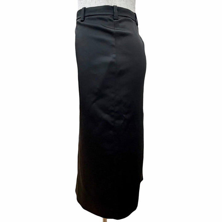 Pristine BALENCIAGA Tight Skirt EVENINGWEAR black acetate Women 34 808789 TRO56