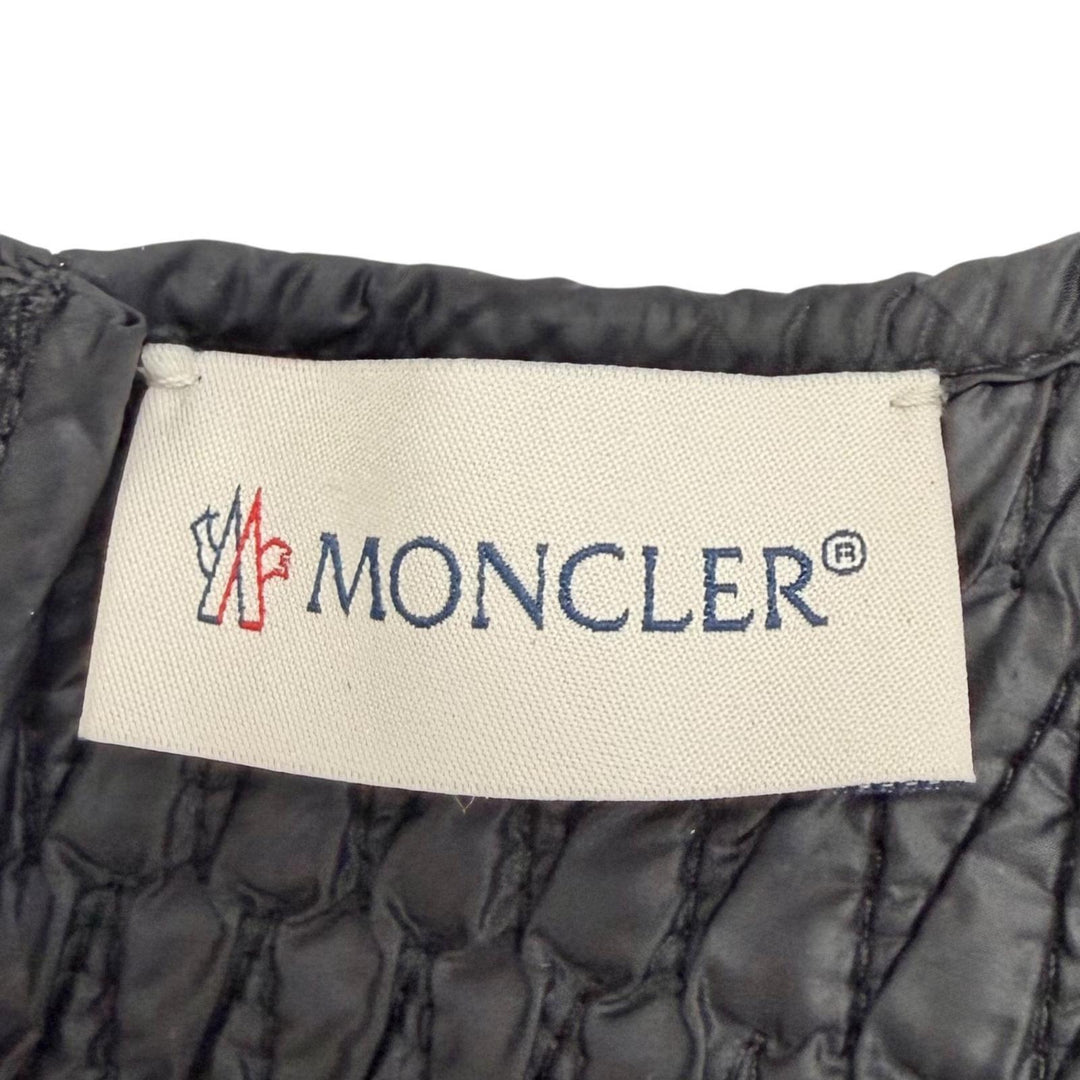 Excellent MONCLER one piece Quilted sleeveless Black series 40 H20932G00003