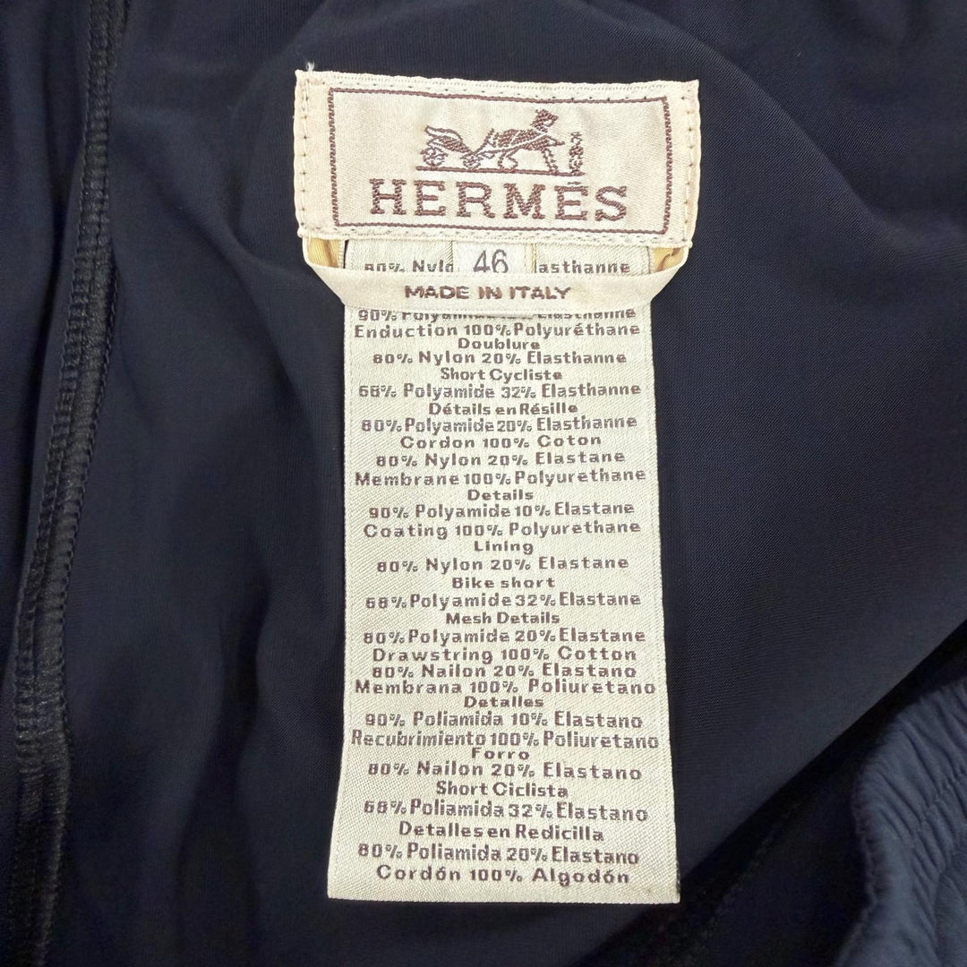 Excellent HERMES Shorts Swim pants Dark navy Nylon mens 46 552960HL