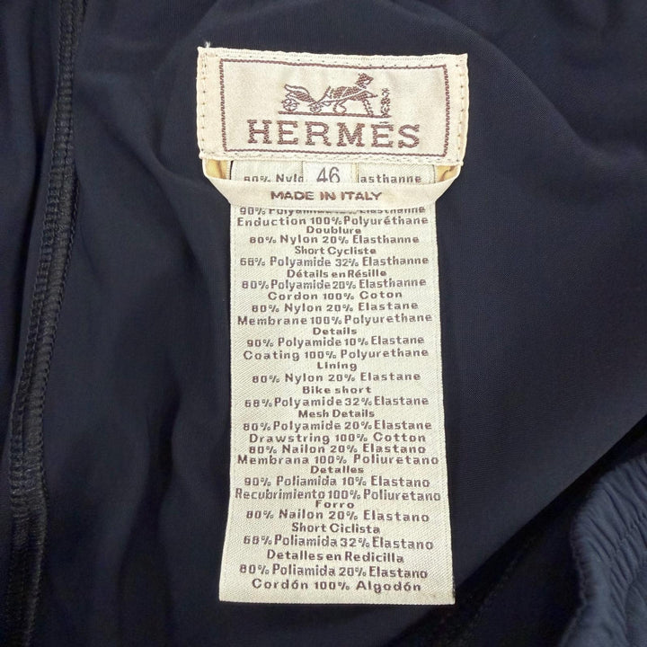 Excellent HERMES Shorts Swim pants Dark navy Nylon mens 46 552960HL