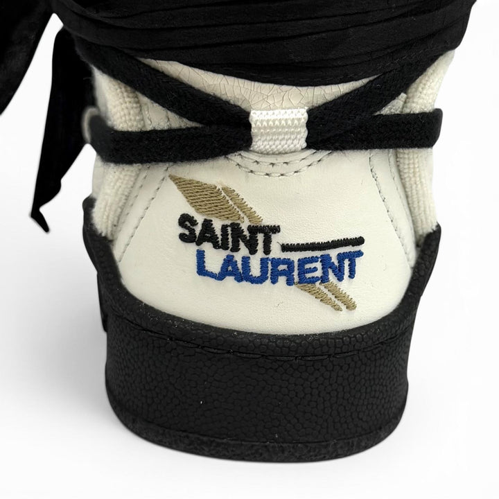 Pristine SAINT LAURENT High cut sneakers white leather Women 36 692317
