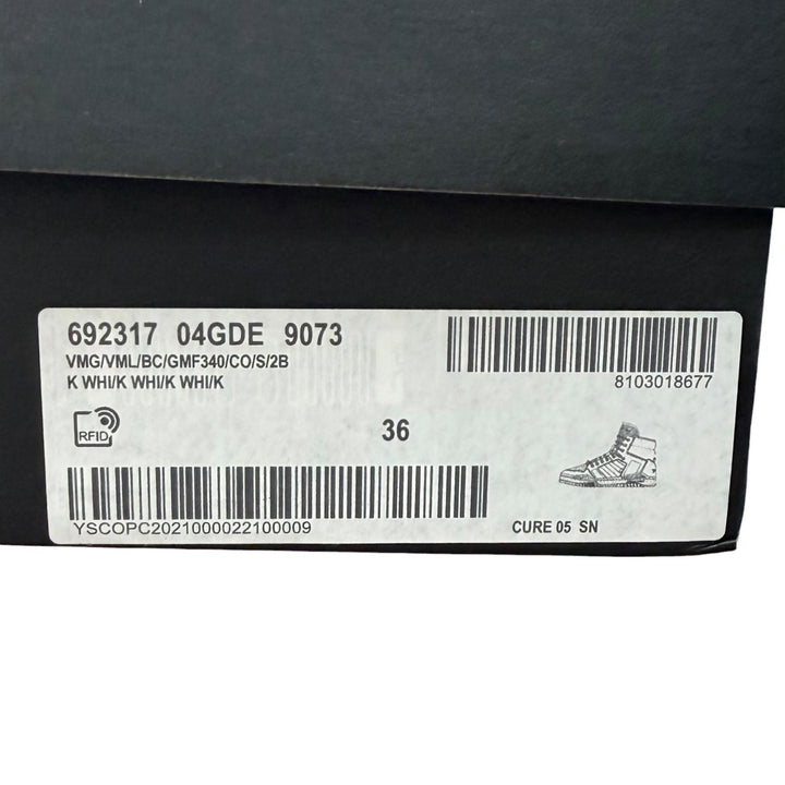 Pristine SAINT LAURENT High cut sneakers white leather Women 36 692317