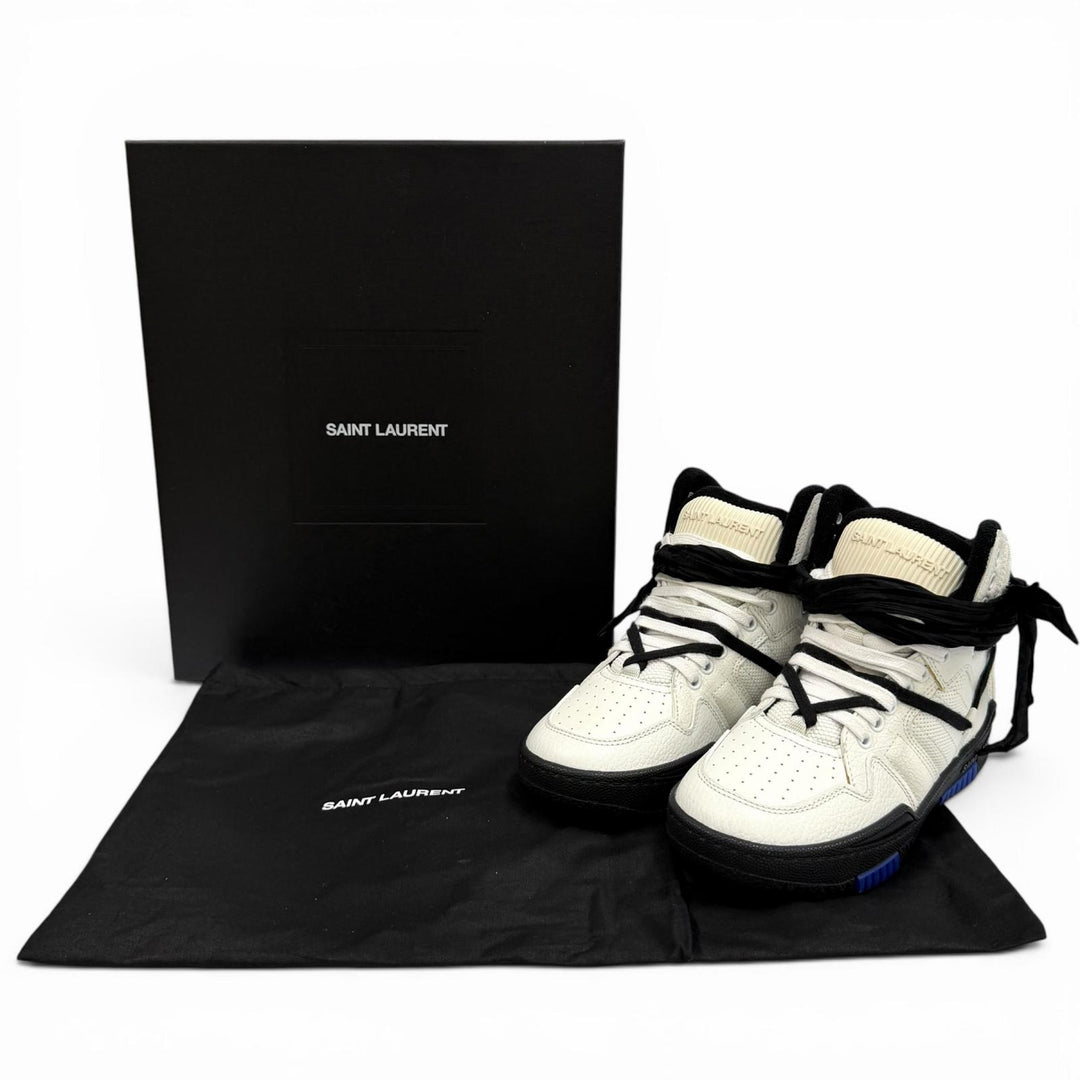 Pristine SAINT LAURENT High cut sneakers white leather Women 36 692317