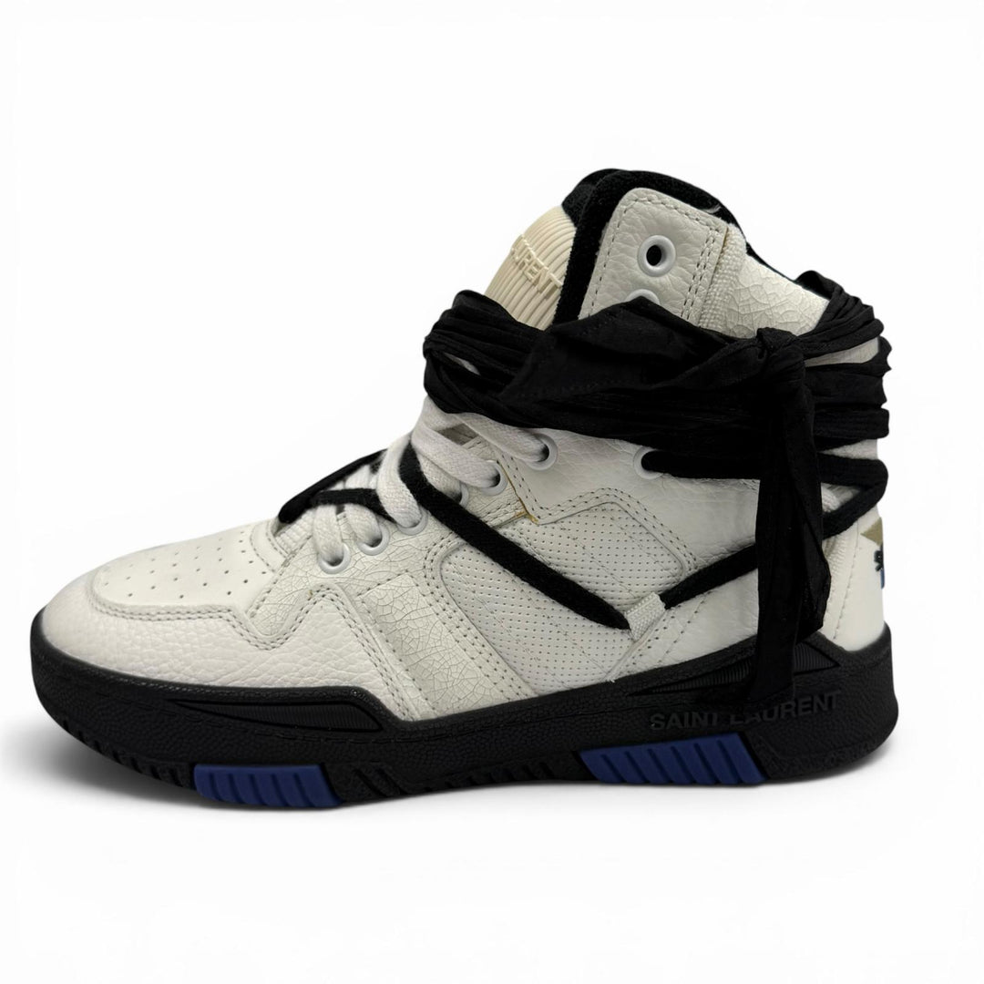 Pristine SAINT LAURENT High cut sneakers white leather Women 36 692317