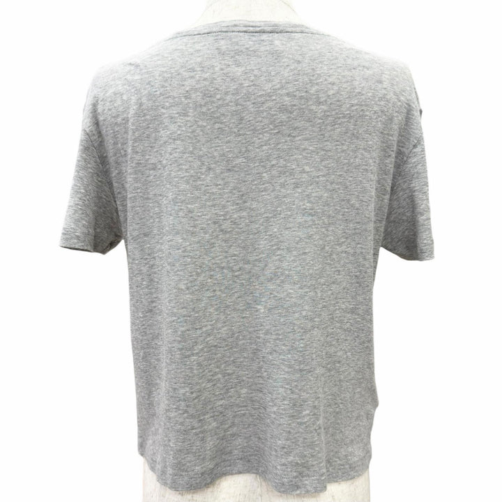 Excellent Miu Miu Rib-knit jersey t-shirt Logo patch short-sleeved top S MJN466