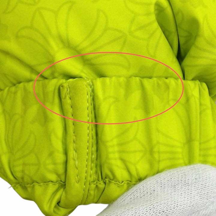 Excellent CHROME HEARTS Down jacket STIFF Neon yellow polyester Women XS