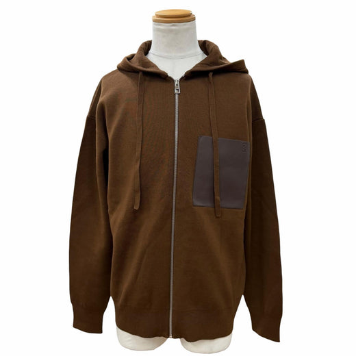 Excellent LOEWE hoodie Brown wool mens M H526Y16KAS