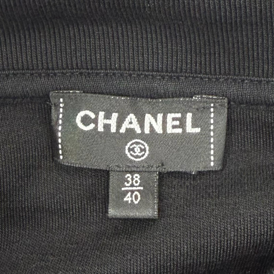 Excellent CHANEL T-shirt COCO Mark Rhinestone Long Sleeve Women P75458K10806