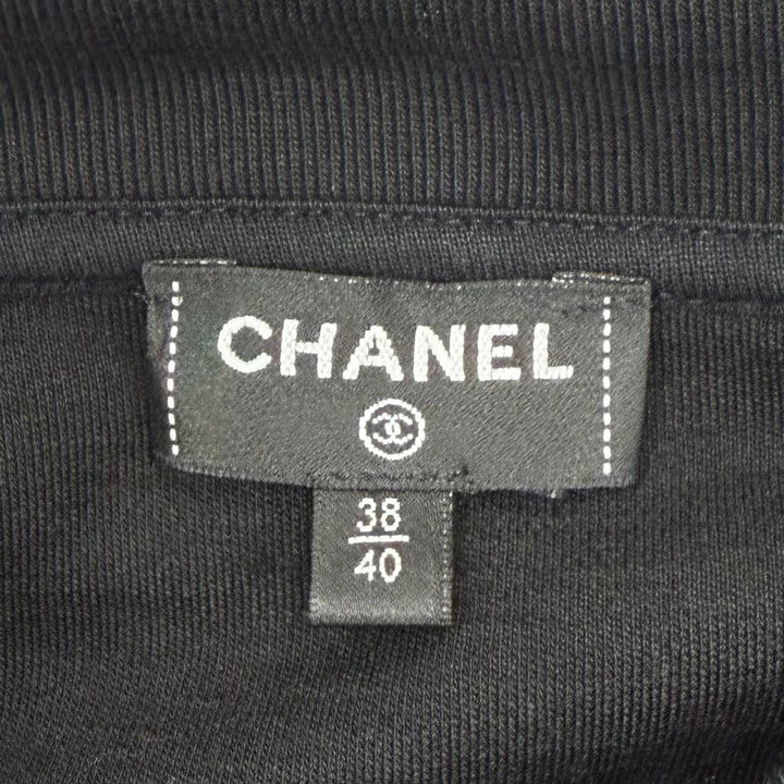 Excellent CHANEL T-shirt COCO Mark Rhinestone Long Sleeve Women P75458K10806