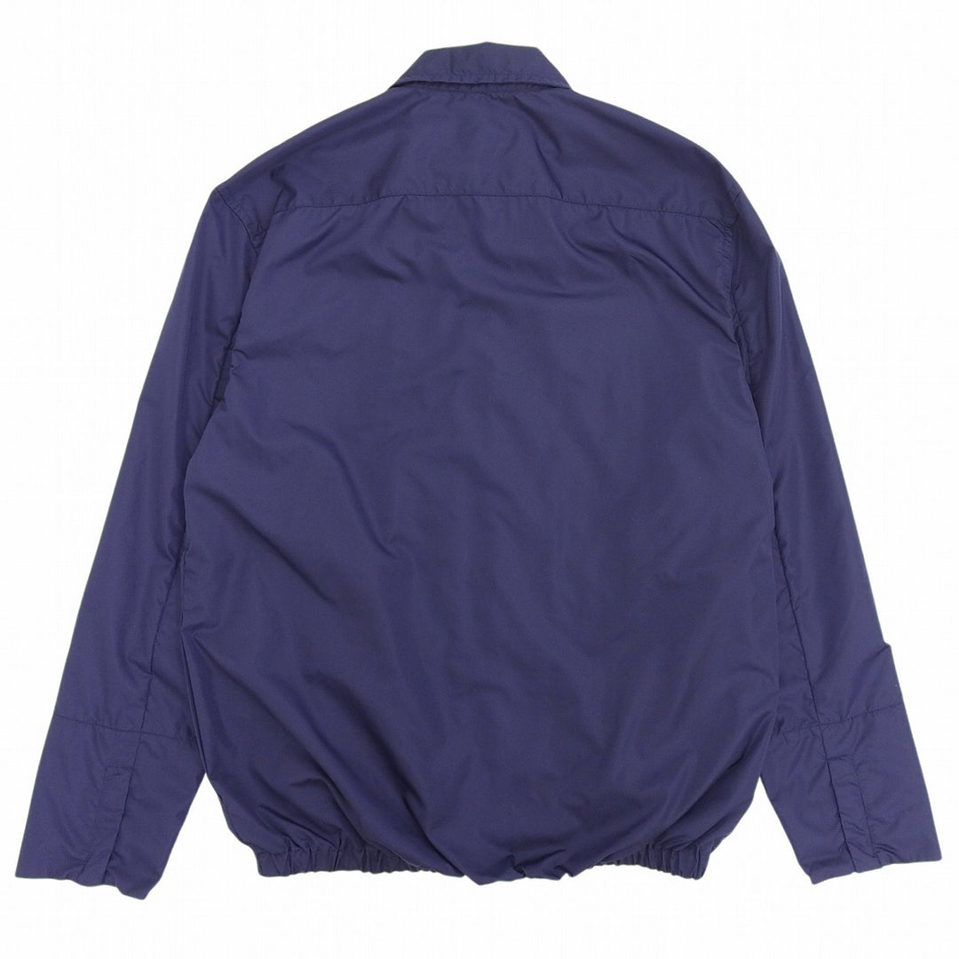 Great MARNI Nylon jacket Rubber patch zip-up blouson Navy Nylon 46 CUMU0109X0