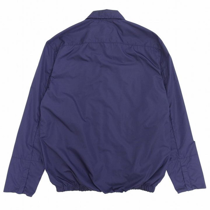 Great MARNI Nylon jacket Rubber patch zip-up blouson Navy Nylon 46 CUMU0109X0