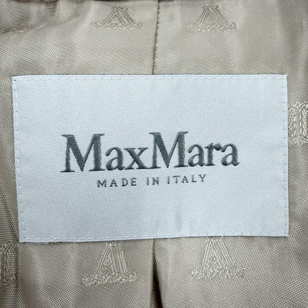 Excellent Max Mara Jacket Teddy bear Bore beige alpaca Women 36 23108601396