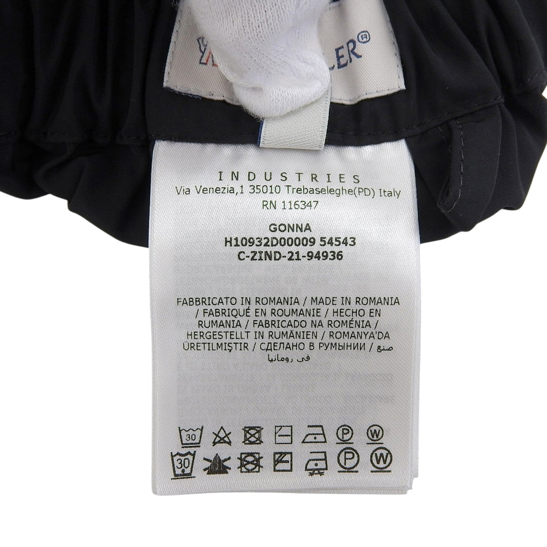 Excellent MONCLER skirt GONNA Drawstring black polyester Women 40 H10932D00009