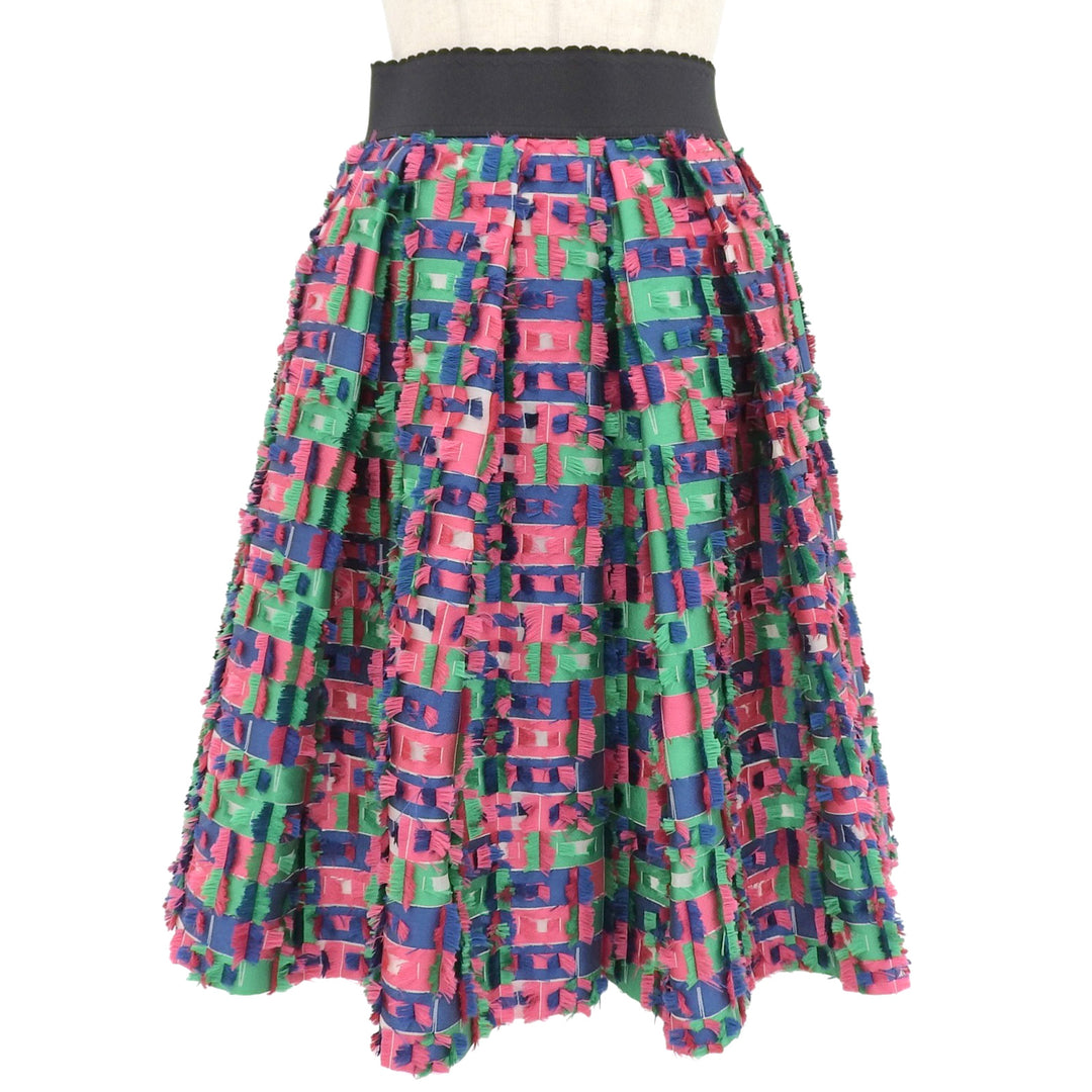 Great DOLCE&GABBANA skirt Jacquard pink polyester Women 38 F4AN2T/FJMWX