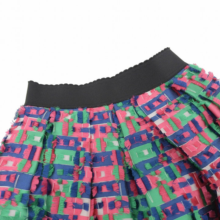 Great DOLCE&GABBANA skirt Jacquard pink polyester Women 38 F4AN2T/FJMWX