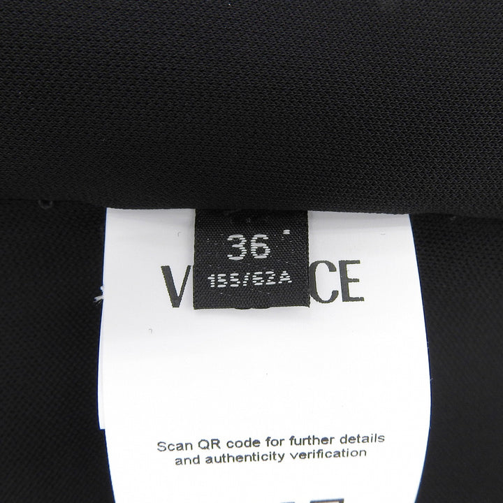 Pristine VERSACE skirt Wrap-style drape black Rayon Women 36 1021989