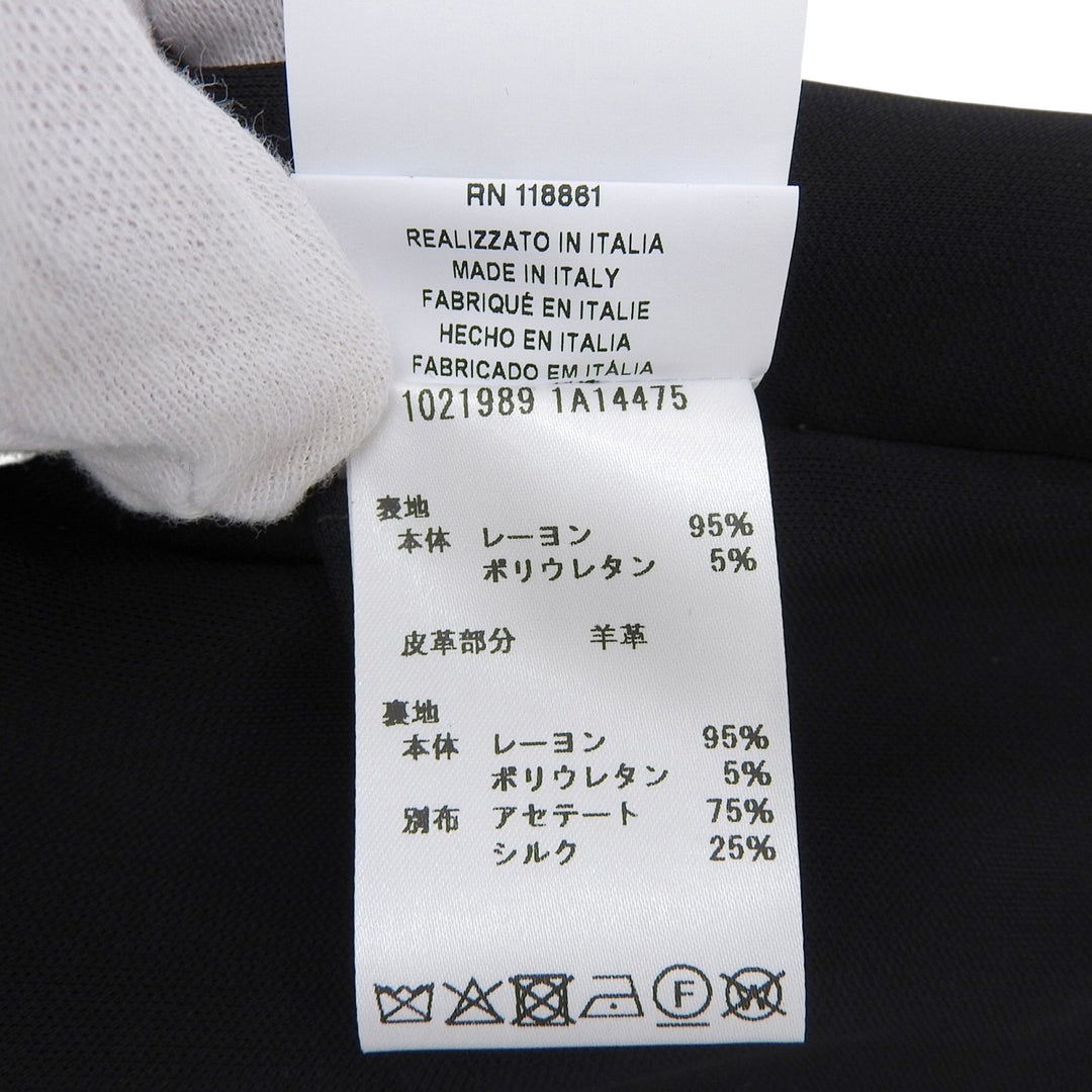 Pristine VERSACE skirt Wrap-style drape black Rayon Women 36 1021989