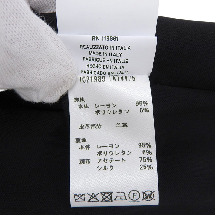 Pristine VERSACE skirt Wrap-style drape black Rayon Women 36 1021989