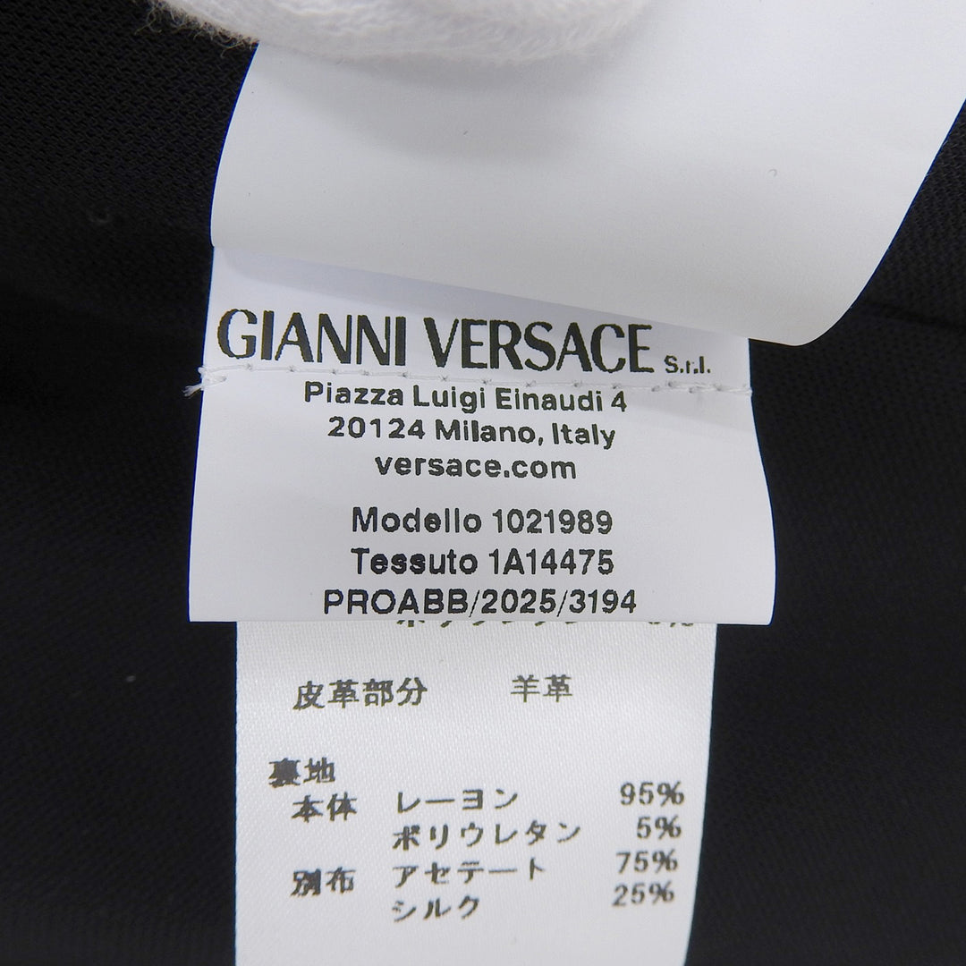 Pristine VERSACE skirt Wrap-style drape black Rayon Women 36 1021989