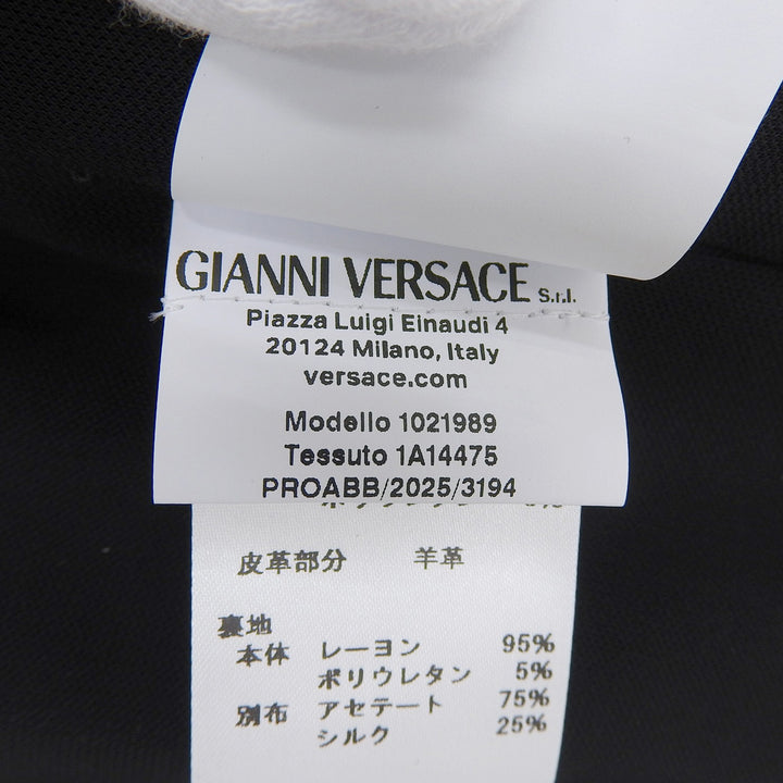 Pristine VERSACE skirt Wrap-style drape black Rayon Women 36 1021989