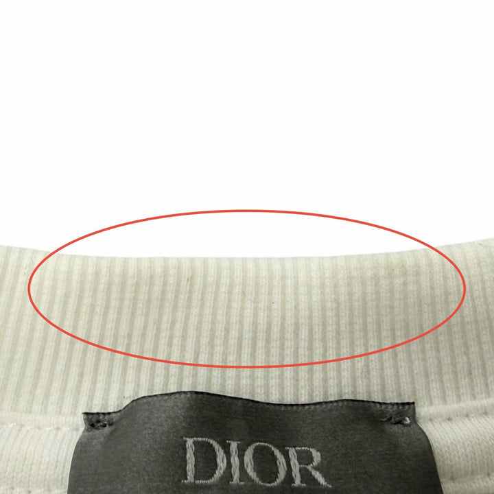 Great DIOR sweat Lewis Hamilton logo embroidery Ivory cotton mens 513J670A0531