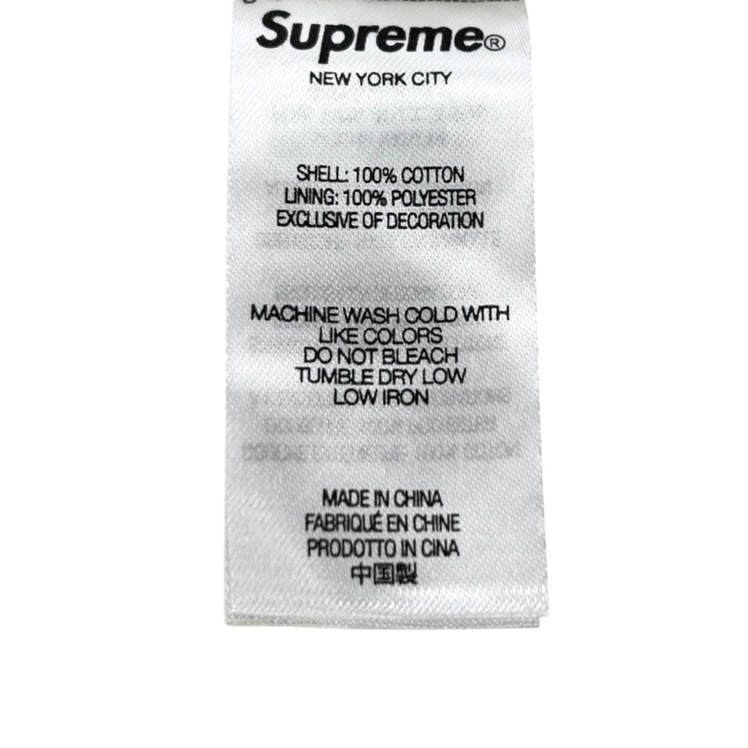 Great Supreme Jacket Shearling Lined Flannel Shirt Logo button check pattern L