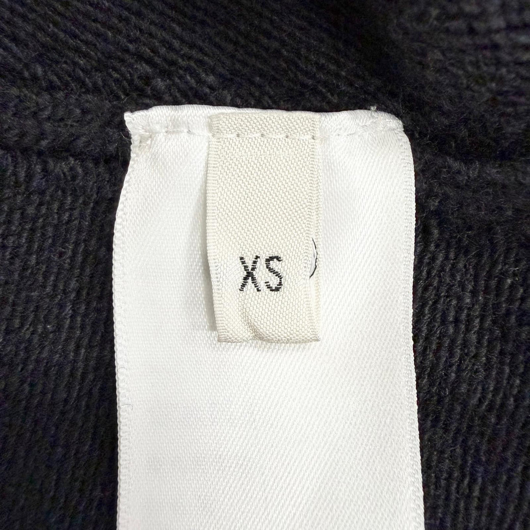 Excellent CELINE one piece Mini dress Logo button knit black XS RR0H80U57.38NO