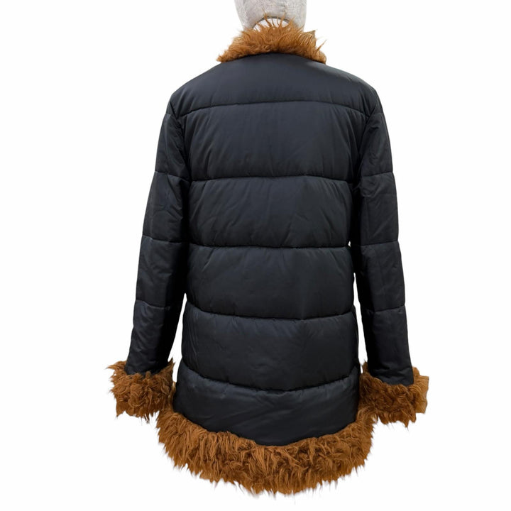 Excellent MARNI coat Reversible, padded Navy system acrylic Women 36 JKMA0236LW