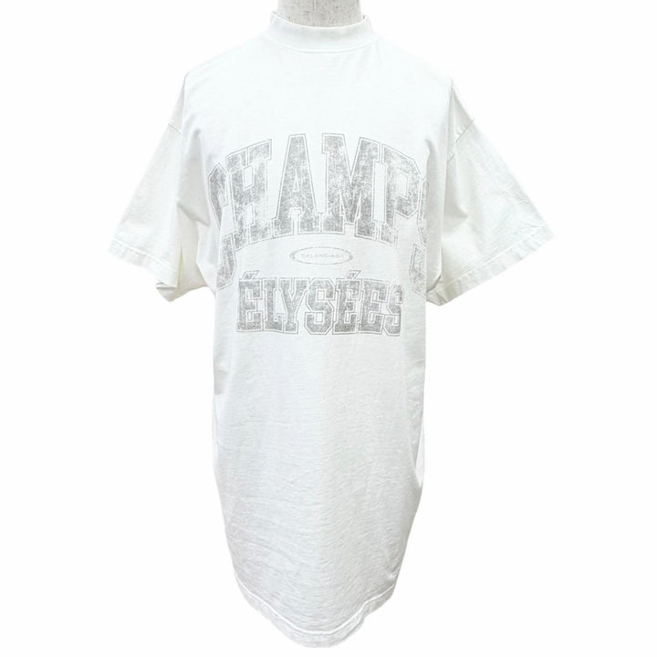 Excellent BALENCIAGA Short sleeve T-shirt Over Champs-Elysees white 1 787349