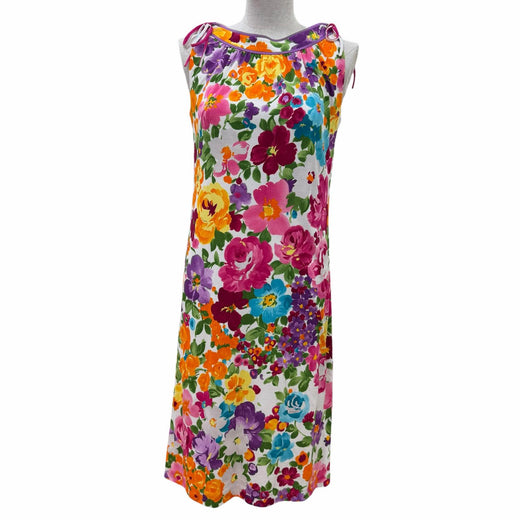 Pristine LEONARD FASHION one piece Floral design sleeveless multicolor Women 36