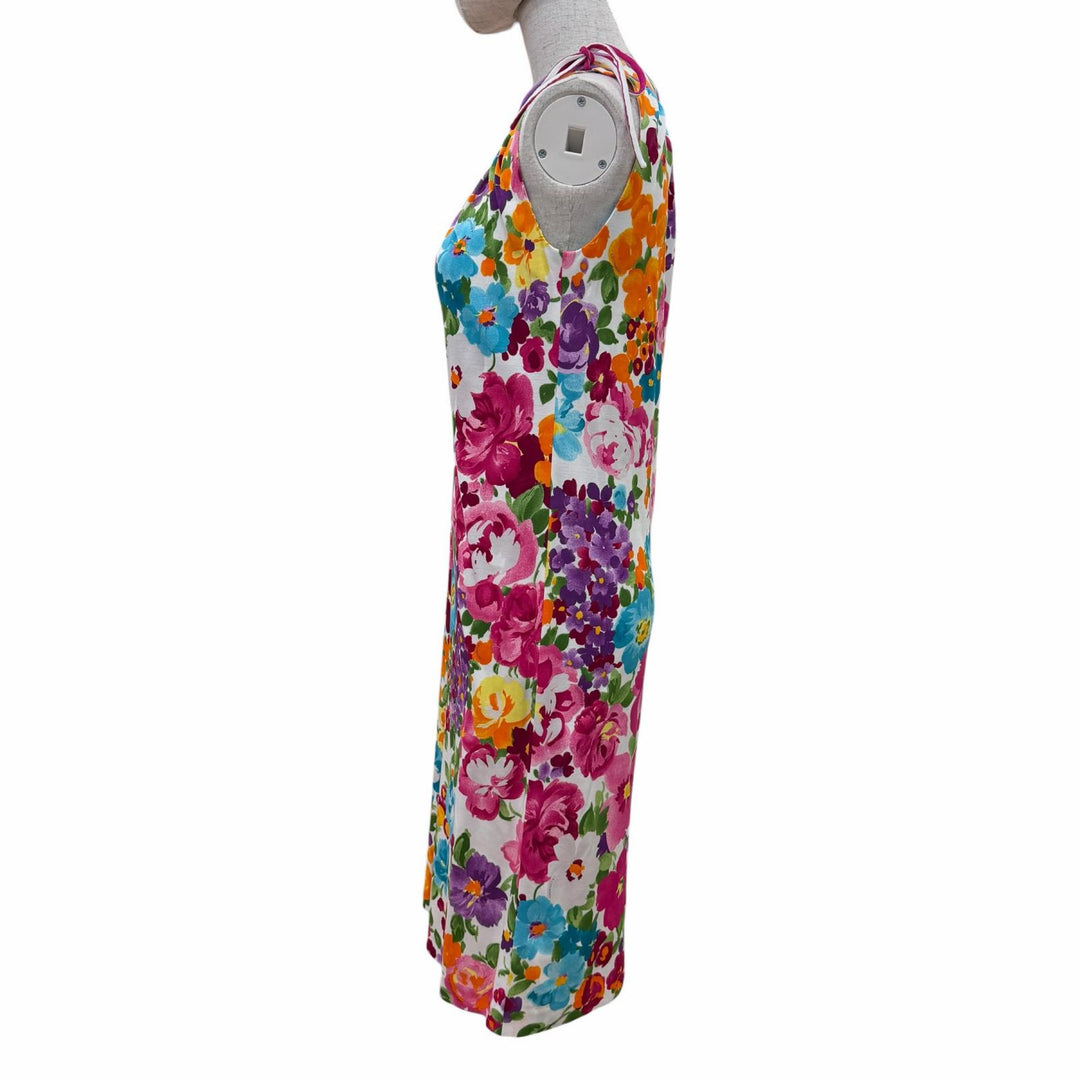 Pristine LEONARD FASHION one piece Floral design sleeveless multicolor Women 36