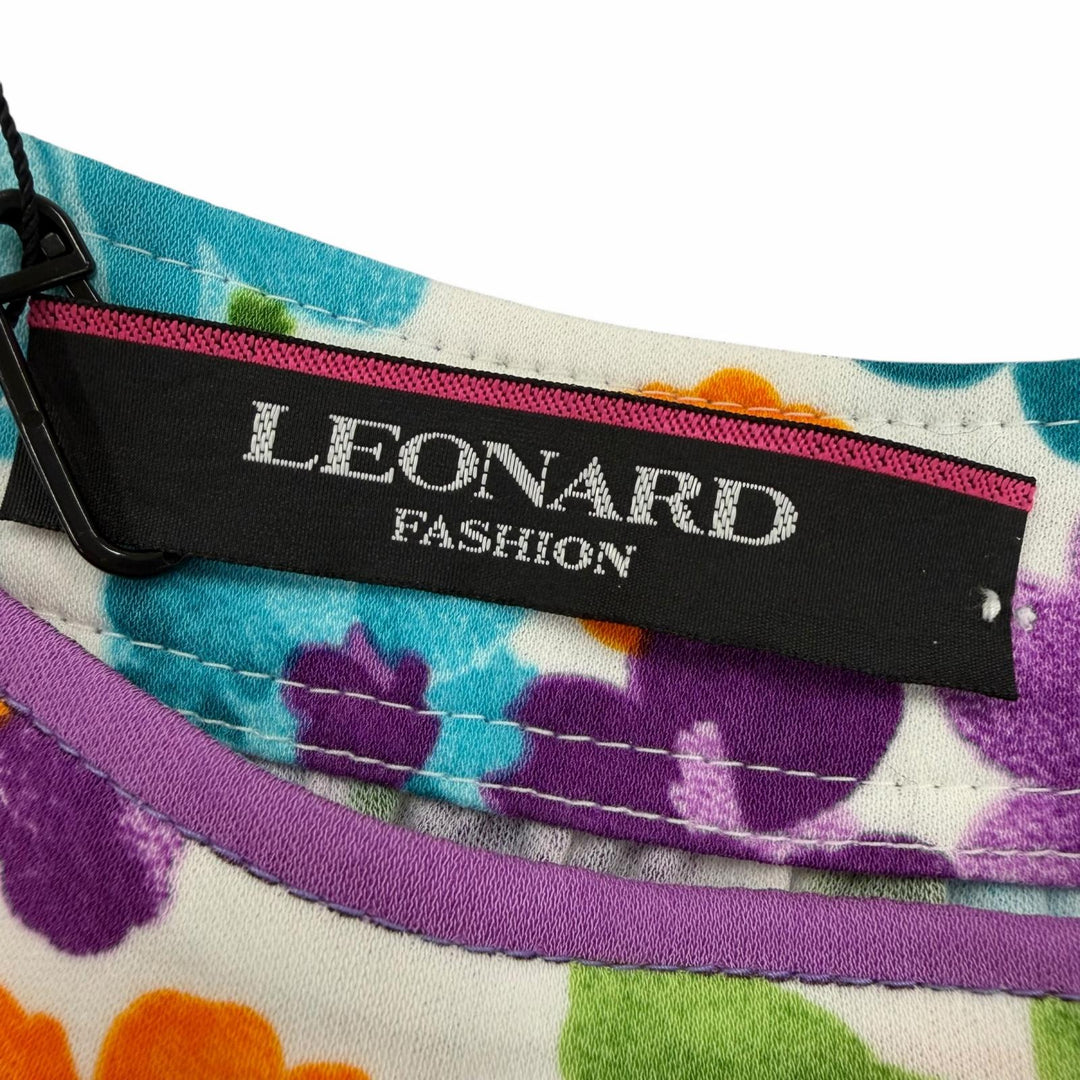 Pristine LEONARD FASHION one piece Floral design sleeveless multicolor Women 36