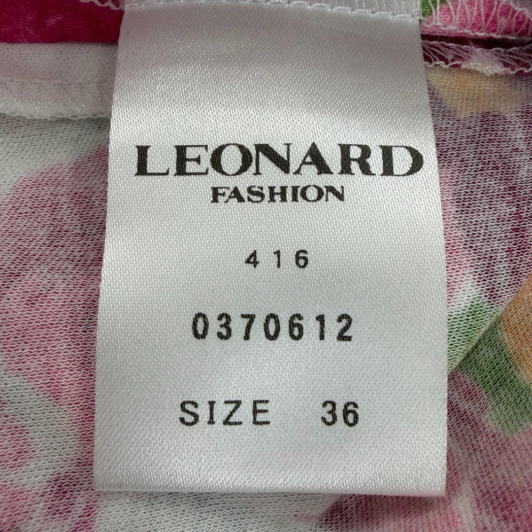 Pristine LEONARD FASHION one piece Floral design sleeveless multicolor Women 36