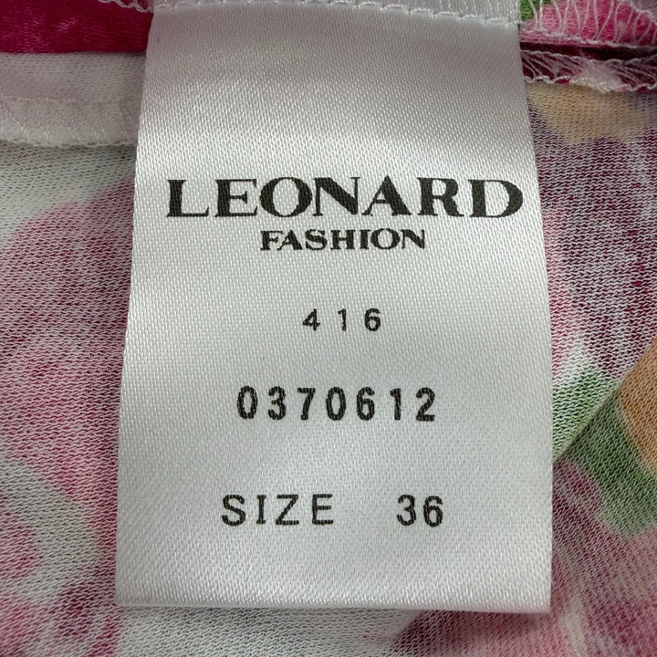 Pristine LEONARD FASHION one piece Floral design sleeveless multicolor Women 36
