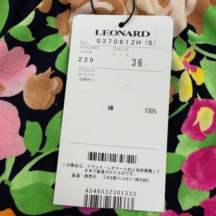 Pristine LEONARD FASHION one piece Floral design sleeveless multicolor Women 36