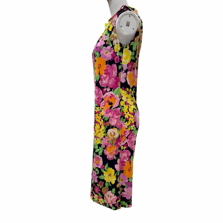 Pristine LEONARD FASHION one piece Floral design sleeveless multicolor Women 36
