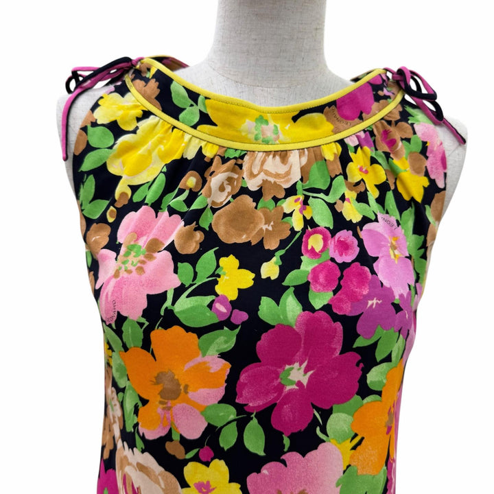 Pristine LEONARD FASHION one piece Floral design sleeveless multicolor Women 36