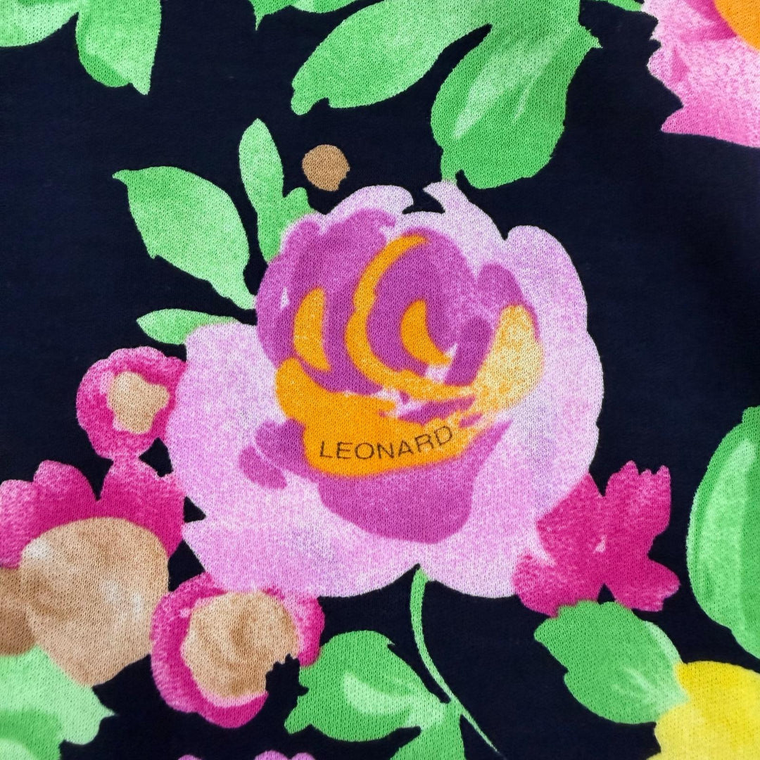 Pristine LEONARD FASHION one piece Floral design sleeveless multicolor Women 36